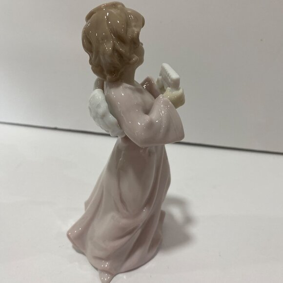 Vintage Baum Bros Formalities porcelain angel figurines set of 3 Christmas music - Picture 6 of 16